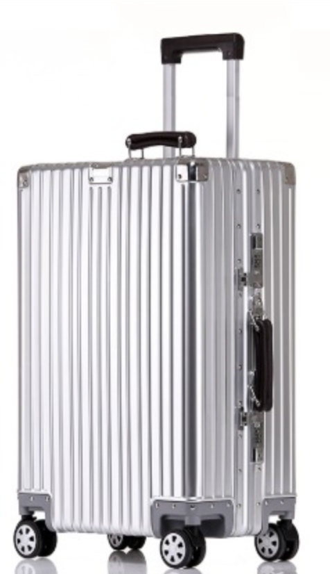 Hand luggage Suitcases made of aluminum-magnesium alloy, (sample)