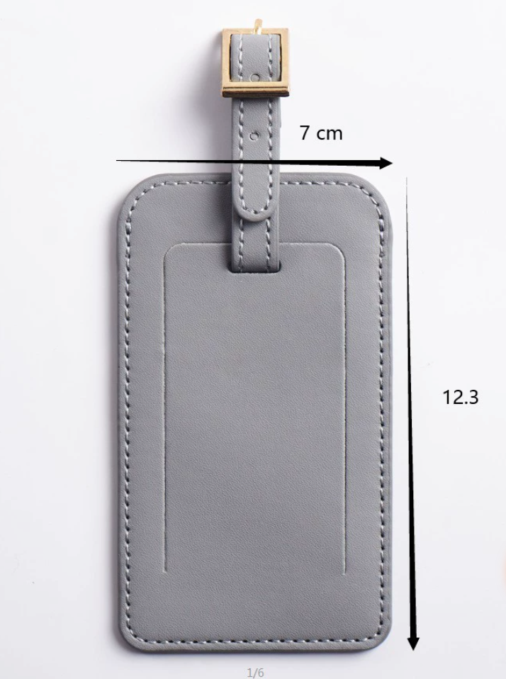 Personalized luggage tag (sample)