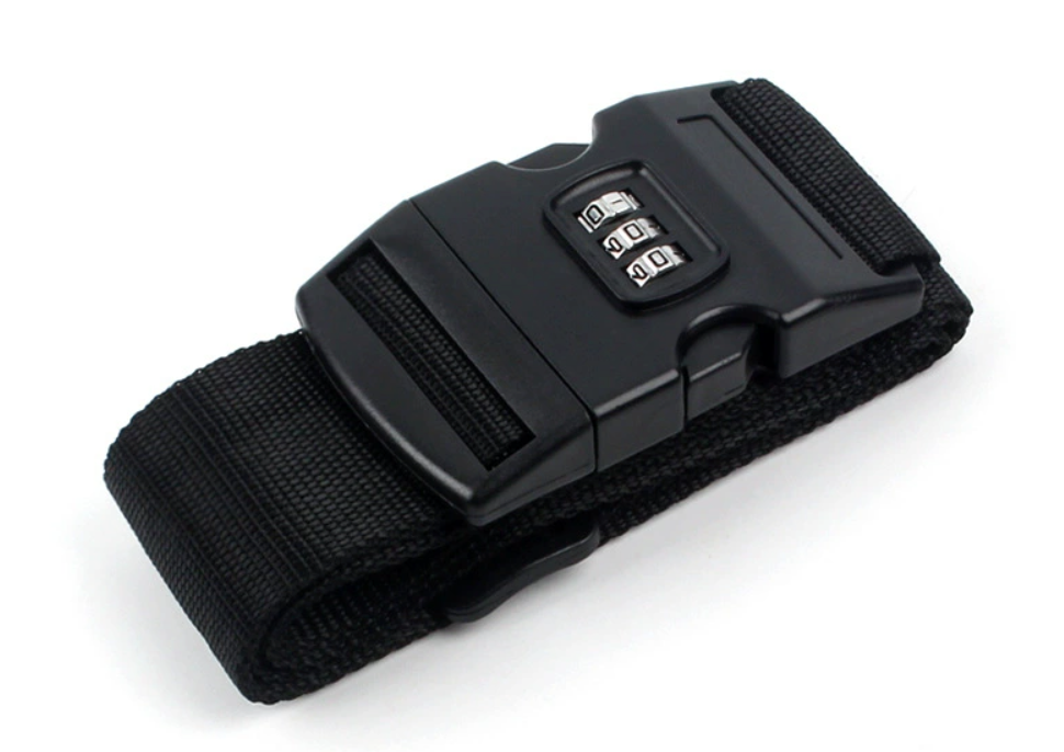 Packing straps, luggage straps, suitcase straps, reinforcement straps, black. (sample)