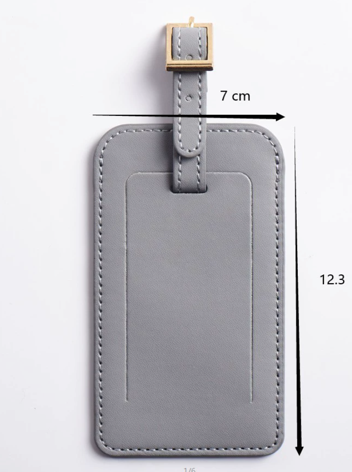 Personalized luggage tag (sample)