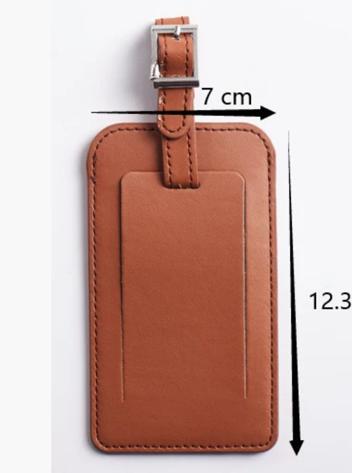 Personalized luggage tag (sample)